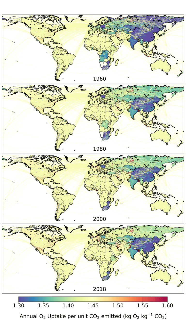 O2 Emissions Fossil CO2 Emissions Mapped Globally | Dr Matthew Jones
